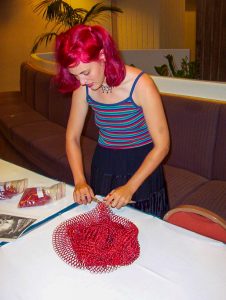 Unknown: making her own chain mail!